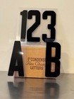 All Black 6  Flex Changeable Letters Set 4 Portable Signs 250ct 