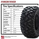25x11-12 Set 2 Atv Tires 6ply 25x11x12 Utv Tires 25 11 12 All Terrain Heavy Duty