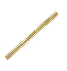 Hennigan Beaded Edge Bar Gold Tone Collar Clip Boxed 2 3 8  Usa Made