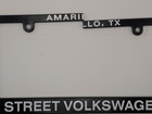 Rare New Amarillo Texas Street Volkswagen Vw Plastic Dealer License Plate Frame