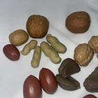 Lot 21 Vintage Artificial Holiday Display Nuts Christmas Artificial Food Unique