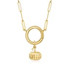 Pure Collection By Ross-simons 14kt Yellow Gold Pumpkin Charm