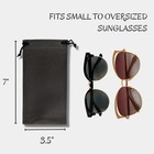 6-pack Drawstring Sunglasses Microfiber Faux Velvet Cloth Soft Case Pouch Bag