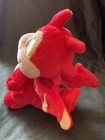 Neopets Scorchio Talking   Lighted Cheeks Plush Stuffed Red Dragon Vibrates Too 