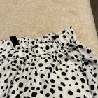 Shein Curve Plus 4xl White black Polka Dot Skirt Ruffle Elastic Waist