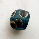 Ancient Islamic Excavated Blue Glass Wound Eye Bead Mali African Trade  18