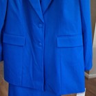 Ben Marc International Women   s Blue 2-piece Skirt Suit Set Size 14 Polyester