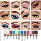 Evpct 12pcs Green Blue White Black Brown Purple Color Gel Glitter Eyeliner Pe   