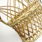 Vintage Wicker Rattan Loveseat Chair Table For Dolls And Plants