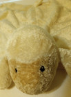 Baby Gund Comfy Cozy Lamb Plush Lovey White Satin Stuffed Animal Blanket Lg 21in