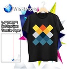 Heat Press Laser Printer Transfer Paper For Dark 8 5  X 11  50 Sh Red Line 