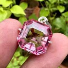 40 Ct Natural Padparadscha Sapphire 925 Silver Pendant Certified Loose Gemstone