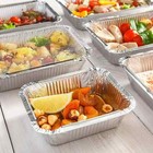 Aluminum Foil Food Containers With Lids Disposable Foil Trays For Takeaway