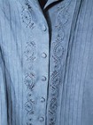 Vintage K Studio Collection 2 Piece Beaded Dress Jacket Set 14 Faux Suede 90 s