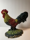 14    Rooster Cast Iron Door Stop Farmhouse Chicken Country D  cor
