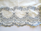 D  Porthault Valmont Blue Ruffle Lace Twin Bed Skirt