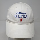 Michelob Ultra Snapback Hat White One Size Adjustable Embroidered