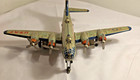 Vintage 1950s Momoya Bk-260 Tin Litho B-29 b-50 Usaf Bomber Friction Japan