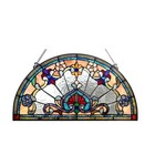 Stained Glass Tiffany Style Hanging Window Panel Tiffany Style Victorian Design
