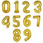 16  40  Inch Gold Number Alphabet A-z Letters Balloons Birthday Baby Shower Name