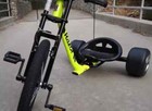 Adult Big Wheel Tricycle Drift Bike Razor 3 Wheel Trike Full Size Frame Yellow