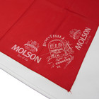 Vintage Molson Beer Red Bbq Rodeo Bandana Boothill Cookers Thompsons Texas 1990s
