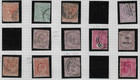 Ceylon  Album Page  13   1 Fiscal  1883-1904 Good Used Stamps 