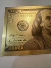 Gold Foil 100 Dollar Bill Design 