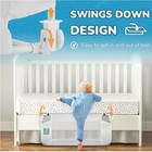 Universal Swing Down Crib Rail Guard  Convertible Crib Bed Rail