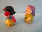 Snow White   Dopey Little People Fisher Price Disney Dwarfs Figures Pair