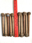 Wood Bobbins Spools Wooden Industrial  7 3 8  And 8  Wooden Quills Lot-10