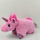 Pillow Pet Colorful Pink Floral Unicorn Plush Toy Stuffed Animal 