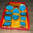 Vintage  Cloisonne Mini  Trinket Pill Boxes Original Box X 5 Never Used