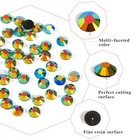 2   4mm Flatback Jelly Ab Resin Rhinestones Round For Diy Garment Craft Projects