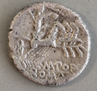 Roman Republic Denarius Ancient Coin Silver