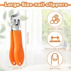 Curved Wide Jaw Slanted Nail Clipper Heavy Duty Blade For Seniors Thick Toenails