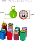 Reusable Silicone Can Lids With Straws Leak Proof Soda Can Covers