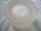 Vintage Mortar Pestle Japan Frosted Glass  Spice Herb Pill Grinder Morter