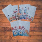 Wildflower Embossed Card Kit  Diy Paper Craft  A2 Blank Greeting Cards