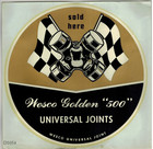 Wesco Golden 500 Universal Joints Sold Here Vtg 60 s 8  Water Slide Decals   X2
