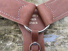 Brown Leather Us Made  Leather Contoured 3 Pc Western Breast Collar