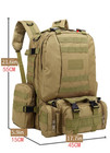 55l Nylon Super Large Military Tactical Molle Detachable Backpack For Outdoor