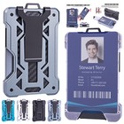 Men s Aluminum Rfid Blocking Money Clip Slim Credit Id Card Holder Metal Wallet