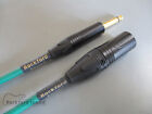 Mogami W2549 Green   Gold Neutrik Xlr Male To 1 4  Ts   Unbalanced Cable