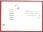 New Hallmark Christmas Card 5 5x8 Daughter   Your Family-red Glitter Ornaments