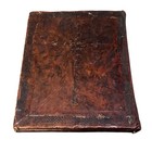 Antique Ethiopian Religious Diptych Hand Painted Icon Book 19th C