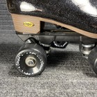Sure-grip Stardust Glitter Black Quad Roller Skates Size Men s 7 Women s 8 Euc