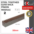 Module 2 20x20mm Steel Tooth Gear Rack Pinion Cnc Plasma Router 500 1000 2000 Uk