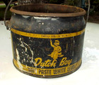 50 Lb  Can W handle  Dutch Boy Soft Paste White Lead  6 3 4  High  8 1 2  Diam 