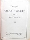 The Majestic Atlas Of The World Census Maps Gazetteer 1932 Edition Vintage